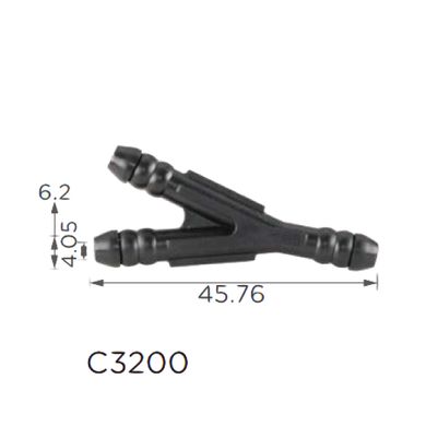 Купити З’єднувач для трубок трійник d4, 05 6, 2 45, 76 мм (C3200) 73725 З'єднувачі