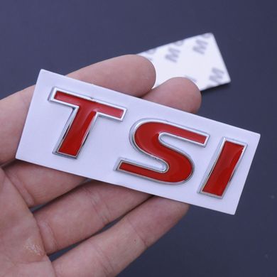Купити Емблема - напис "TSI" скотч 3М 75мм метал (Польща) 22141 Емблема напис на іномарки