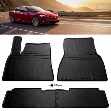 Купити Автомобільні килимки у салон для Tesla Model S 2012- 29780 Килимки для Tesla