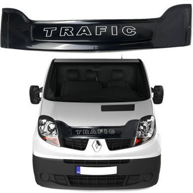 Buy Hood deflector fly swatter Renault Trafic 2001-2014 (Short 170 mm) Wide Voron Glass (MR10301E) 41099 Hood deflectors for Renault
