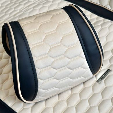 Buy Front seat cover Alcantara Palermo Premium Set Beige-Black piping 96431 Premium Seat Covers (Alcantara)
