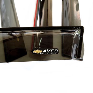Купить Дефлекторы окон ветровики Chevrolet Aveo Т250 седан 2006- 2011 Cкотч 3M Acryl-Auto 31886 Дефлекторы окон Chevrolet