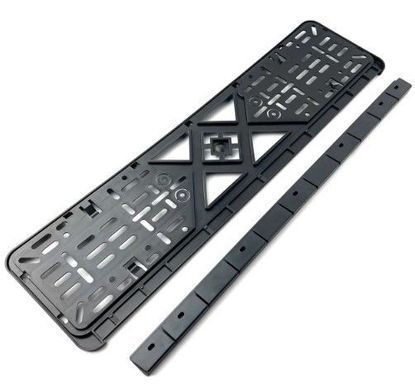 Buy Tesla license plate frame latch 3D inscription Chromed / Polypropylene flexible frost-resistant 91350 Number frame - Model inscriptions