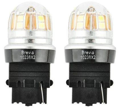Купити LED автолампа Brevia Spower 12/24V P27W 330Lm 15x2835SMD 6000K CANbus Оригінал 2 шт (10238X2) 57564 Світлодіоди - Brevia