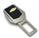 Купить Заглушка ремня безопасности с логотипом Chevrolet Темный Хром 1 шт 39466 Заглушки ремня безопасности - 1 фото из 5