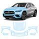 Купити Антигравійна захисна бронеплівка за лекалами для Mercedes-Benz GLA H247 facelift 2023- передня частина авто (капот бампер крила)) 106964 Модельні лекала захисних плівок для Mercedes-Benz