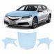 Buy Pre-cut paint protection film for Acura TLX I 2015-2017 - hood + front fenders 102991 Model-specific paint protection film patterns for Acura