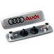 Купити Емблема шильдик Audi для автомобільних килимків Алюміній 1 шт 60775 Емблеми шильдики Підп'ятники для автокилимків - 1 фото из 3
