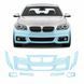 Купить Антигравийная защитная бронепленка по лекалам для BMW 5 Series F10 facelift 2013-2017 - передний бампер 102148 Модельные лекала защитных пленок для Bmw