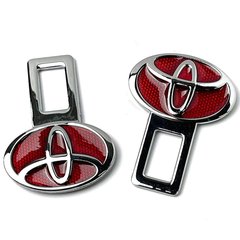 Купить Заглушки ремня безопасности с логотипом Toyota 2 шт 44644 Заглушки ремня безопасности