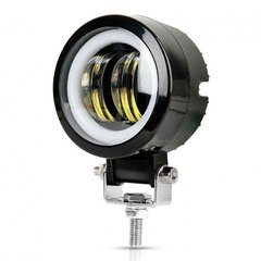 Купити Світлодіодна додаткова LED фара / Далеке світло / Лінза з ДХО D-100мм / 10-30V / 20W / 7000K / 1 шт 8546 Додаткові LЕD фари
