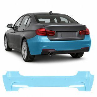 Купить Антигравийная защитная бронепленка по лекалам для BMW 3 Series F30 facelift 2015-2019 - задний бампер 102049 Модельные лекала защитных пленок для Bmw