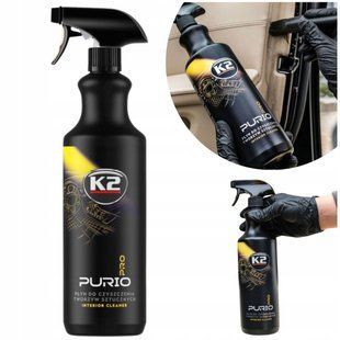 Купити Очисник відновник пластику K2 PURIO INTERIOR CLEANER PRO 1000 мл Без запаху (D5041) 96599 Поліролі торпеди молочко