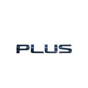 Buy BYD PLUS emblem, black gloss, 75&times;25 mm plastic (on tape) 96174 Emblem inscription on foreign cars