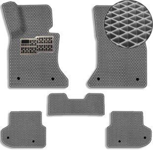 Buy 3D EVA floor mats for BMW 5 (F10 / F11) 2010-2016 with heel pad Grey 5 pcs 80265 Floor mats for Bmw