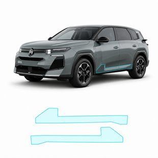 Купити Антигравійна захисна бронеплівка за лекалами для Citroen C5 Aircross II 2025- нижня зона кузова пороги 103996 Модельні лекала захисних плівок для Citroen