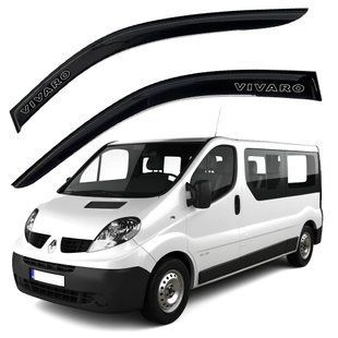 Купить Дефлекторы окон ветровики Opel Vivaro 2001-2014 Ширина 8 см Скотч 3M Voron Glass 60836 Дефлекторы окон Opel