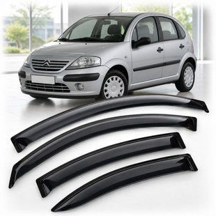 Купить Дефлекторы окон ветровики для Citroen C3 I Hb 5d 2002-2009 Скотч 3M (AMC40102) Acrylic 4 шт 110516 Дефлекторы окон Citro&euml;n