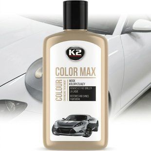 Купить Полироль для кузова крем K2 Color Max 250ml скрывает царапины и усиливает цвет Белый (K020Wite) 67342 Полироли кузова воск - жидкое стелко - керамика