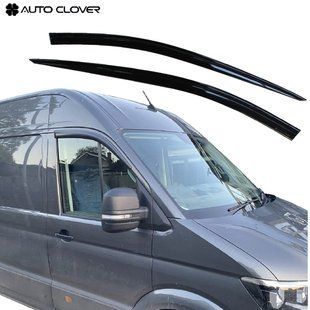 Купити Дефлектори вікон вітровики для Volkswagen Crafter 2017-2 шт (Auto Clover) 89789 Дефлектори вікон Volkswagen