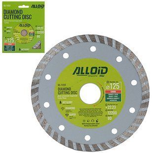 Купить Диск алмазный отрезной Alloid Turbo 125 мм (DS-7125T) 85749 Круги отрезные Зачистные - Шлифовальные элементы