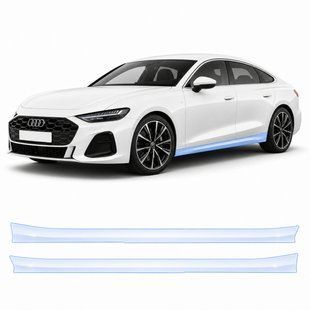 Купити Антигравійна захисна бронеплівка за лекалами для Audi A5 B10 2024- нижня зона кузова 101484 Модельні лекала захисних плівок для Audi