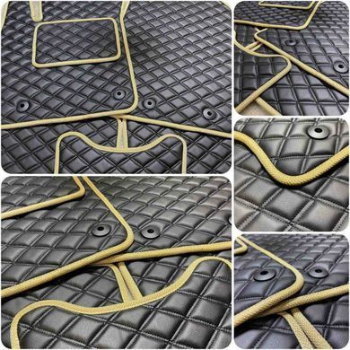 Купити Килимок водія Екошкіра для Audi Q5 (8R) 2008-2017 Чорні 1 шт (Rombus) 74396 Килимки для Audi