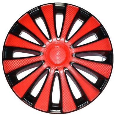 Купить Колпаки для колес Star GMK R14 Черно - Красные Карбон 4 шт 22891 14 (Star)