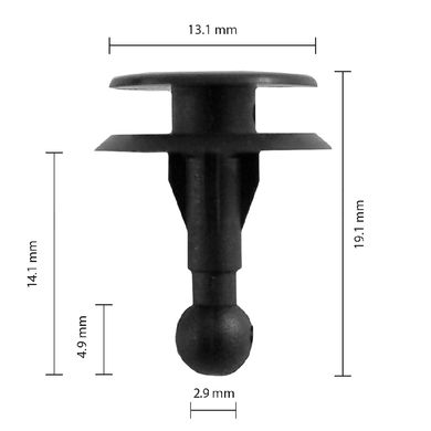 Купити Кліпса кріплення Toyota Lexus 6777101010 Daihatsu 6777112010000 Mazda 992740825 Honda Hyundai Kia Nissan (C0165) 73210 Фіксатор дверного типу