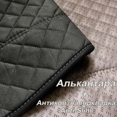 Купить Накидка для сидения Алькантара Verona Premium L Черная 1 шт (Оригинал) 86542 Накидки для сидений Premium (Алькантара)