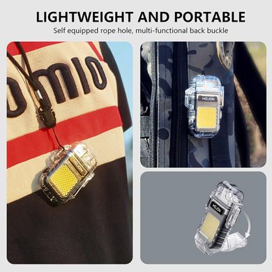 Купити LED Ліхтар Запальничка Flas Hlight USB Type-C Сірий 63270 Ліхтарики Переноски Прожектори