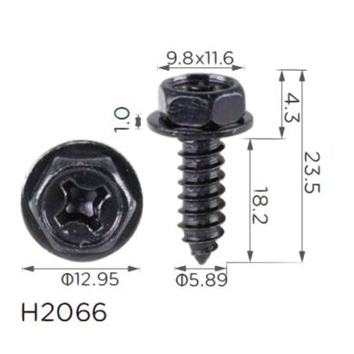 Купити Саморіз з шайбою Mitsubishi (MS452348)H2066) 73776 Самонарізи