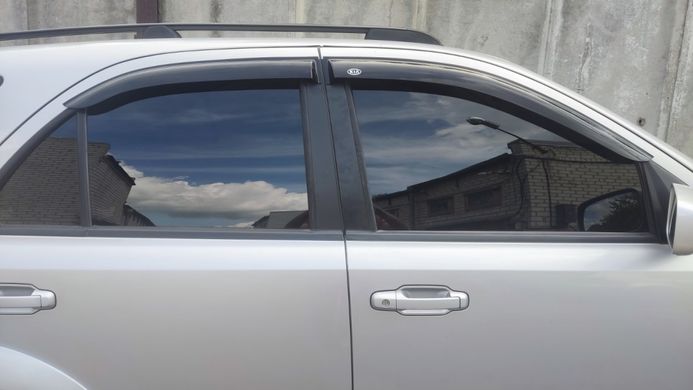 Купить Дефлекторы окон ветровики для KIA Sorento (BL) 2002-2009 Voron Glass 73542 Дефлекторы окон KIA