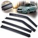 Buy Window deflectors wind deflectors for Skoda Fabia 2007-2014 Hatchback 3D molding stainless steel (Benke) 83051 Window deflectors for Skoda - 1 photos from 5