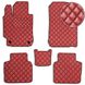 Купити Килимки в салон для Toyota Camry 50 / 55 2011-2017 Екошкіра Червоні 5 шт (Rombus) 68328 Килимки для Toyota