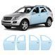 Купити Антигравійна захисна бронеплівка за лекалами для Mercedes-Benz M-Class W164 2005-2008 - зони дверей і стійки вікон 107101 Модельні лекала захисних плівок для Mercedes-Benz
