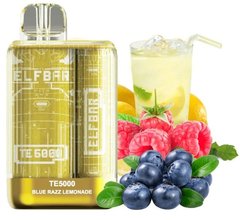 Купить Elf Bar TE5000 POD 5% Оригинал Blue Razz Lemonade Синяя Малина Со Льдом (Подзаряжаемый) 57673 Одноразовые POD системы