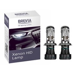 Купить Лампа Ксенон H4 6000K 35W "Brevia" 12460 (2шт) 23836 Биксенон - Моноксенон