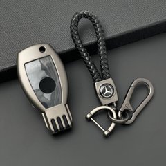 Купить Чехол для ключей Mercedes-Benz С Брелоком Темный хром Оригинал (YT0006) 44747 Чехлы для Ключей (Оригинал)
