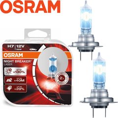 Купить Автолампа галогенная Osram Night Breaker Laser +130% 12V H7 55W 2 шт (64210NBL-НСВ) 38372 Галогеновые лампы Osram
