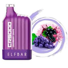 Купить Elf Bar CR5000 Cranberry Grape Клюква Виноград 66554 Одноразовые POD системы