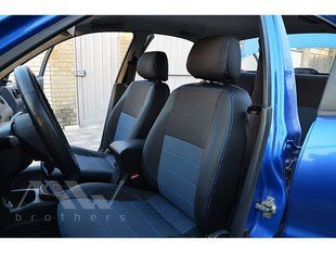 Купить Авточехлы модельные MW Brothers для Chevrolet Lanos с 2005 серия Premium Style (синяя нить) 59087 Чехлы модельные MW Brothers