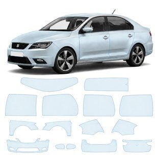 Купить Антигравийная защитная бронепленка по лекалам для Seat Toledo IV 2012-2019 - полный кузов 108801 Модельные лекала защитных пленок для Seat