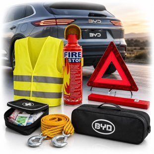 Купити Набір автомобіліста техдопомоги для BYD логотипом марки авто (Сумка на 1 відділення) 100309 Набори техдопомоги та догляду для автомобіліста