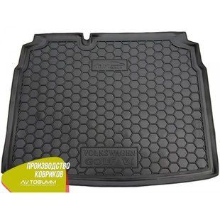 Купить Автомобильный коврик в багажник Volkswagen Golf V 2003- / Golf VI 2009- hatchback / Резиновый (Avto-Gumm) 27695 Коврики для Volkswagen