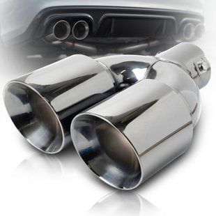 Buy Double muffler tip Vitol 250 x 2-89 x 64 mm Chrome (НГ-0260) 60169 Muffler tips