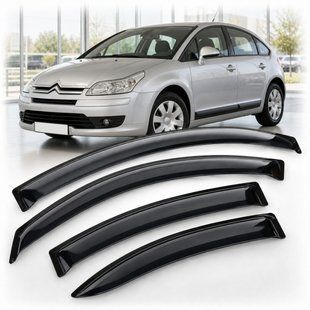 Купить Дефлекторы окон ветровики для Citroen C4 I Hb 5d 2004 Скотч 3M (AMC40304) Acrylic 4 шт 110517 Дефлекторы окон Citro&euml;n