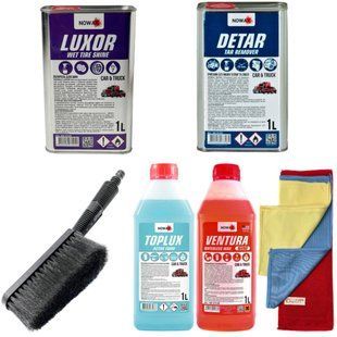 Купити Набір для миття автомобілів Nowax TopLux Ventura Luxor Detar №3 6 шт 60513 Набори техдопомоги та догляду для автомобіліста