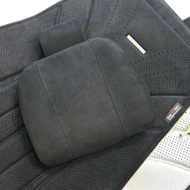 Купить Накидки на передние сидения Алькантара Maybach Дополнительная вентиляция Черные 2 шт 96498 Накидки для сидений Premium (Алькантара)