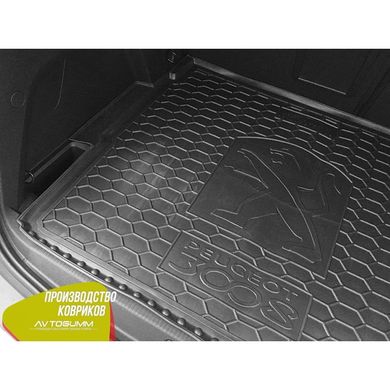 Купити Автомобільний килимок в багажник Peugeot 3008 2017 - верхня полиця / Гумо - пластик 42283 Килимки для Peugeot